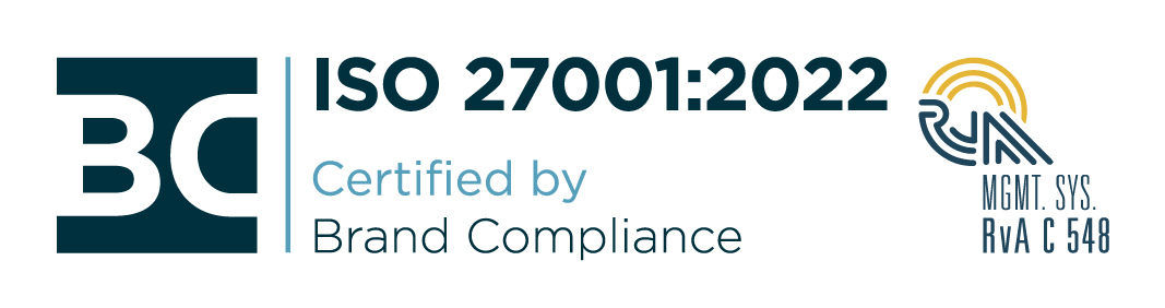 The ISO 27001 certificate gives our customers certainty that we attach importance to privacy and handle personal data with care.